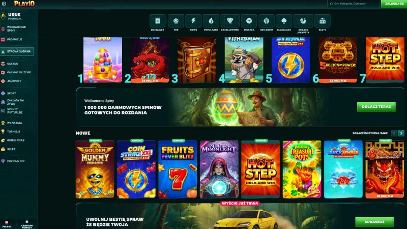 Playio Casino platforma gier